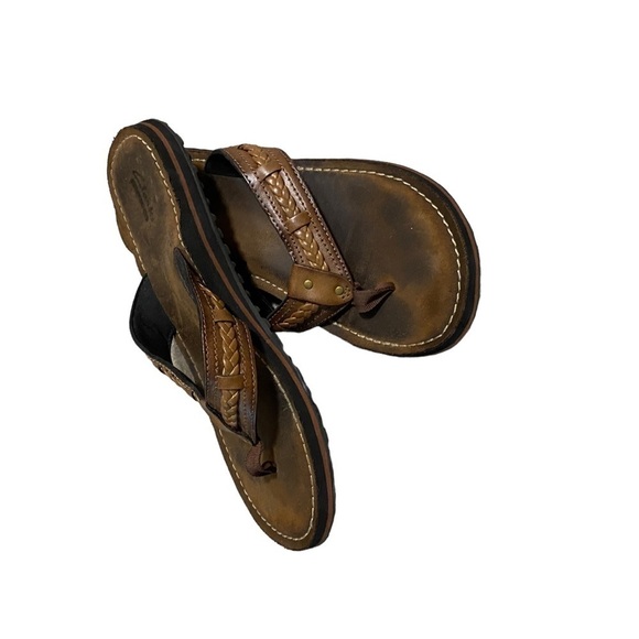 Clarks Women's Thong FENNER NERICE Honey Slip-on Flip Flop Sandal Shoes Size 9 - Picture 9 of 14